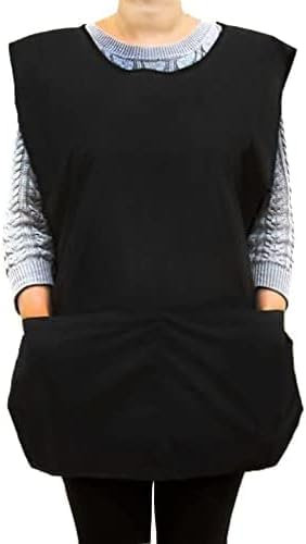 Tablier / Chasuble imperméable Noir Taille unique Mixte Vêtement de travail de barbier / coiffeur
