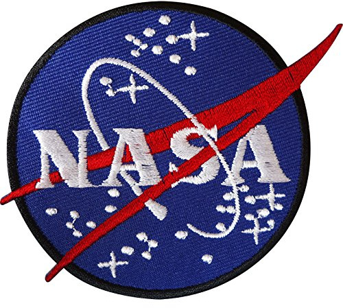 Fat-catz-copy-catz NASA Logo Iron on Sew on Embroidered Badge Applique Motif Patch