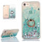 Hancda Phone Case for iPhone SE 2022 / iPhone SE 2020 /iPhone 8/iPhone 7 Case Cover Glitter Sparkle Liquid Sparkly Hard Back Transparent Silicone Clear Soft Bumper Case with Ring Holder Stand,Green
