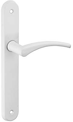THIRARD - Ensemble de Poignées pour Porte Intérieure Hebe - Acier Embouti - Usage Pratique - Design Élégant - Carré 7 mm - Entr'Axes 195 mm - Finition Laqué Blanc