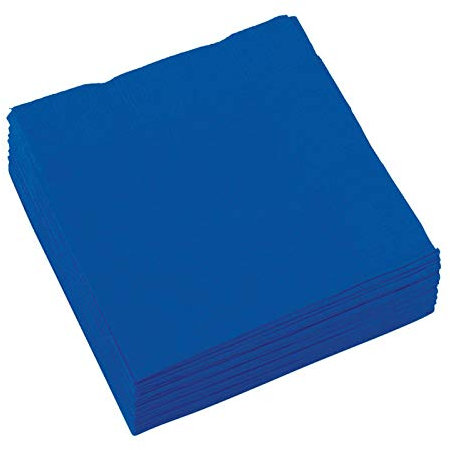 PARTY DISCOUNT® Cocktail Servietten blau, 25 x 25 cm, 20 Stck