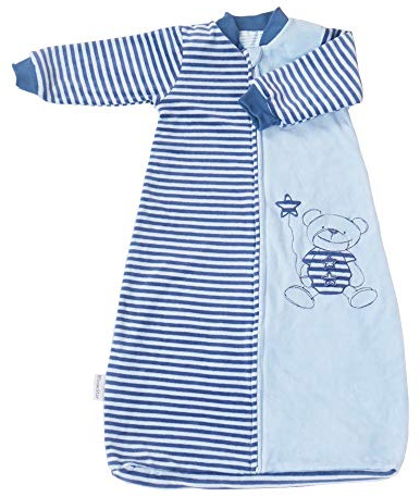 Long Sleeve Toddler Sleep Sack 18-36 Months, 2.0 Tog Baby Sleep Bag with Arms, Soft Cotton Velvet Wearable Blanket for Winter & All Seasons, Diaper Change Zipper, Safe & Cozy Sleeper for Boys
