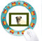 Watch Dog Pet Border Mousepad Rund Gummi Maus Pad