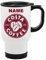 Costa Coffee Personalised White Travel Mug Cup. Your Name Printed Mug Coffee Tea Cup. (White Metal 15oz Travel Mug) by CiderPressMugs®