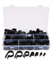200 Stück schwarze Kunststoff-Klemmen, Nylon-Draht-Kabelklemmen, Kabel-Clip-Verschlüsse, sortiertes Set, 5/6/9/12/19/28mm