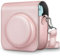 Fintie Tasche für Fujifilm Instax Mini 11 Sofortbildkamera - Premium Kunstleder Schutzhülle Reise Kameratasche Hülle Abdeckung mit abnehmbaren Riemen, Roségold
