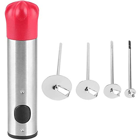 Cikonielf Vegetable Digging Rotating Drill Vegetable Corer Stainless Steel Fruit Corer for Children Food Salad Making DIY