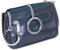 Rimbaldi Echt Leder SCHLÜSSELTASCHE der Marke 2 METALLKETTEN Stabile METALLRINGE Erweiterbar für mehrere SCHLÜSSEL Rind-NAPPALEDER Marineblau