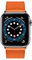 Compatible avec Apple Watch Bracelet 38mm 40mm 41mm, Cuir Bande de Remplacement pour iwatch Series 7 Se Series 6 Series 5 Series 4 Series 3 (38/40/41mm,Orange)