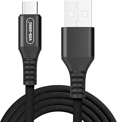 3A Charger Cable For Moto G54/G53/G84/G23/G14/G34/G22/G60s/G60/G50/G50 5G/E20/G10/G20/G30/G10 Power Charging Cable [1.5 M] High Speed Charging Charger Cable Fast Charge Nylon Braided Cable (BLACK)