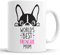 Mug Frenchie World's Best Mum – Tasse bouledogue français – Cadeau amusant pour anniversaire, Noël – Ami chien maman