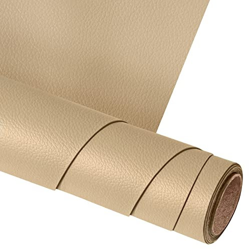 Leder Patch Selbstklebend 150 X 40 cm, Leder Reparatur Patch PU Lederreparaturband für Sofas, Handtaschen, Jacken, Autositze, Möbel Leder Reparatur und Renovierung, Khaki