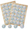 Logbuch-Verlag 48 Weihnachten Aufkleber Sprüche Weihnachtssticker blau rot grün Weihnachtsdeko Geschenkaufkleber Ø 4 cm
