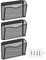 BOHDK Wall File Organizer, Mesh Hanging File Organizer, Durable Home Office Organization and Storage, 3 Single Pockets Document Magazine Rack