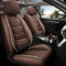 Autositzbezug Für VW for Volkswagen T5 T6 multivan Komplettset 2 Sitze Allwettereinsatz Auto Ledersitzbezug Braun