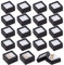 BENECREAT 16 Packung Schwarze Edelstein-Schaukasten, 2.9x2.9x1.6 cm/1.14x1.14x0.63 Zoll Schmuckbehälter Für Lose Diamanten Mit Durchsichtigem Deckel Für Edelsteine, Münzen, Schmuckverpackung