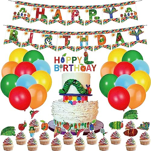 Die Kleine Raupe Nimmersatt Geburtstag Deko The Very Hungry Caterpillar Luftballons Deko Hungry Caterpillar Kuchen Deko Hungry Caterpillar Geburtstag Girlande