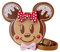 Loungefly Disney by sac à bandoulière Mickey & Minnie Gingerbread Cookie