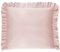 Balbina Kissenbezug 80 x 80 cm für Kinder & Babys, Kopfkissenbezug Baumwolle, für Kinderzimmer, Kinderwagen oder Kinderbett, Baumwoll-Kopfkissenbezug mit Rüsche & Reißverschluss, Puderrosa Hell