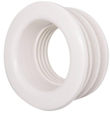 SKIR'CO (2 pcs) White 56 x 40 mm Rubber Sleeve for Drain Pipe, Pipe Rubber Connector, Pipe Adaptor, Rubber Reducer