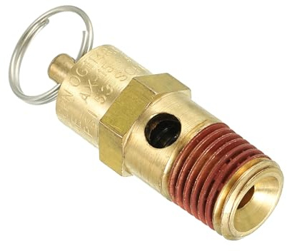 PATIKIL 1/4 Male NPT Safety Valve, Air Pressure Release Valve for Air Compressor, 135PSI Set Pressure