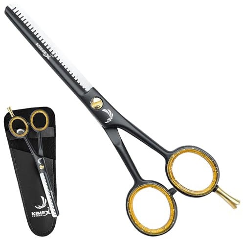 Kimex London Professional Hair Thinning Scissors - Barber Hair Thinning Shears - Convex Blade for Expert Salon Stylists - Hairdressing Sharp Scissors for Women, Men, Adults, Children and Pet