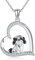 HUKKUN Shihtzu Kette Silber 925 Shihtzu Hund Anhänger Shih Tzu Halskette Shihtzu Schmuck Geschenke Damen