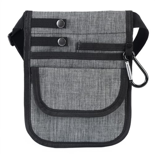 Schwesterntasche Pflege Organizer Gürtel Krankenschwester Fanny Pack Taille Tasche Frauen Männer Multi Fach Tasche Hüfte Tasche for Stethoskope Verband Schere Krankenschwester GüRteltasche(Gray)