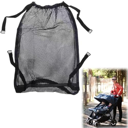 Einkaufsnetz für Kinderwagen,Kinderwagennetz,Einkaufstaschen,Netztasche Rückseite Kinderwagens,Aufbewahrungstasche Passend,für Kinderwagen, Sportwagen Und Buggy