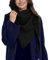 Risipu Dreiecktuch Damen Winter Spring Warm Schal Damen Knitted Acrylic Fiber Schal (Schwarz)