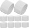 MUCKLILY 10pcs PVC Pipe End Cap White Adapter for Furniture Garden Projects PVC Material Weather Resistant and Easy to Install