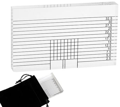 Turntable Cartridge Alignment, Azimuth Ruler, 2.95x1.77x0.39 Inches Calibration Gauge Tool, Reusable Tracking Angle Block 1 Piece, for Audiophile Setup and Record Player Tuning