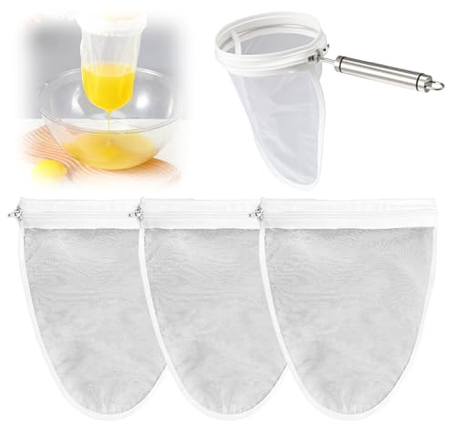 3Pcs Ultra Fine Mesh Strainer Cheesecloth Bags Nut Bag for Straining
