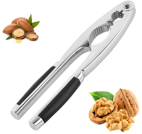 TONAUP Nussknacker, Nussknacker Walnüsse mit Rutschfestem Griff, Nussknacker Haselnüsse aus Zinklegierung, Nuss Knacker Multifunktionale Haselnussknacker für alle Arten von Nüssen/Hummercracker