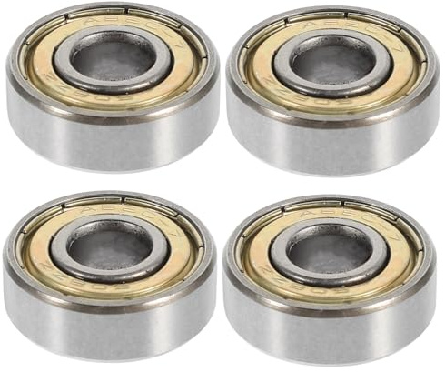VOSAREA 4 Stück Kugellager für Kleine Vorderräder Rollstuhl Zubehör Vorderradlager aus Stahl mit Interner Nabe für Manuelle Rollstühle