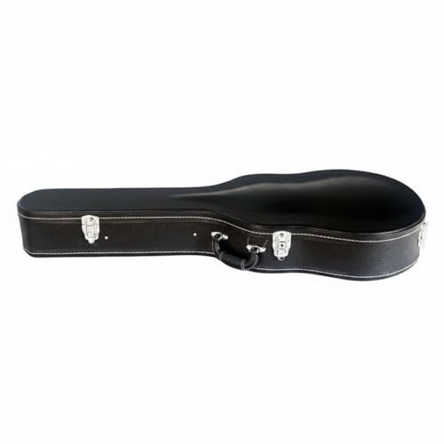 Hellery Custodia Rigida Chitarra Acustica Interno Imbottito Custodia Chitarra 41 Pollici Fodera in Peluche Strumento Musicale, Custodia Per Chitarra Classica 39 Pollici, Array, Nero