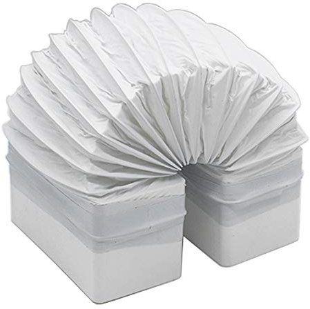 Kair Rectangular Flexible Bend 150mm x 70mm - 500mm Length PVC Hose | Fits over Kair 150 x 70mm Ducting Pipe, works with either flexible hose or rigid duct to bypass