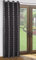 DecoKing 140x245 cm schwarz Silber Stahl Vorhang Fensterdekoration Gardine Ösenschal Blickdicht Pflanzen Blätter Black Silber Steel