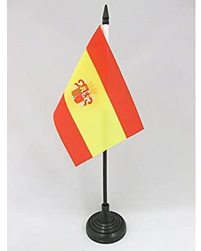BANDERA de MESA de ESPAÑA DEL BANDO SUBLEVADO 1936-1938 15x10cm - BANDERINA de DESPACHO GUERRA CIVIL ESPAÑOLA 10 x 15 cm - AZ FLAG