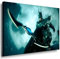 LaraArt Bilder Batman Boomerang Mond Leinwandbild / LaraArt Bilder / Mehrfarbig + Kunstdruck f11 Wandbild 60 x 40 cm
