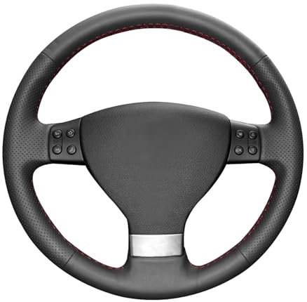 MEWANT Auto Lenkradhülle Lenkradbezug für Golf 5 (V)/ für Golf Plus/für Polo/für Jetta/für Passat/für Passat Variant/für Tiguan/für Touran/für Caddy/für EOS