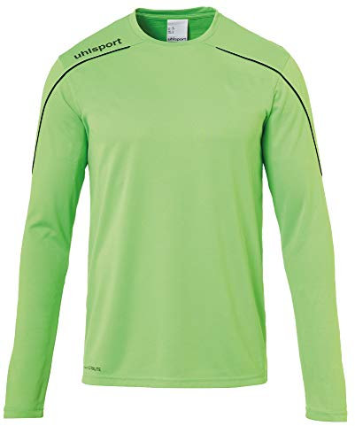 Uhlsport Stream 22 Long Sleeve Jersey Men, Fluo Orange/Black, Moisture Wicking Dry Tech, Size XXL