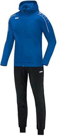 JAKO Trainingsanzug Herren & Damen Polyester Classico mit Kapuze Royal M - Jogginganzug 2-teilig für Sport und Alltag, Jogginghose & Trainingsjacke
