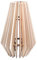 Rayher Bastelset Holz Lamellenlampe Stockholm, skandinavisches Design, aus Naturholz, FSC Mix Credit, 24x24x35cm, 22-tlg., Box 1Set, Lampenschirm für Stehlampe oder Hängelampe, 62898505