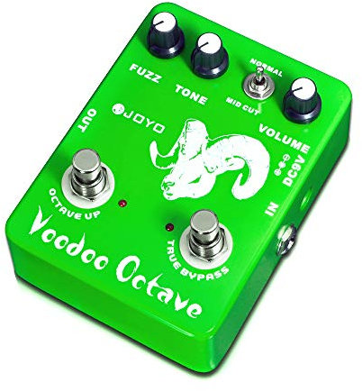 JOYO Octave Fuzz Pedal Germanium Fuzz 60's Rock Effect with Mid-cut for Electric Guitar - True Bypass (Voodoo Fuzz JF-12)