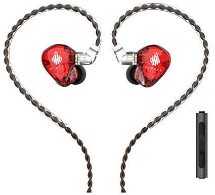 Hidizs MS1-Rainbow Monitor in Ear Auriculares IEM de diafragma de polímero con Cable de Alta resolución, con Cable Desmontable para teléfonos Inteligentes y Reproductores