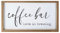 VILIGHT Farmhouse Coffee Bar Schild – Love Is Brewing – 40,6 x 22,9 cm MDF-Holz – Wandmontage oder freistehend