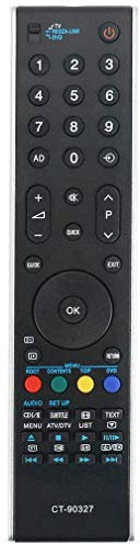VINABTY CT-90327 CT90327 Sostituzione del telecomando per Toshiba 32RV753 75015476 42XV555D 32RV665DB 42XV555DB 42XV555D 42XV625D 40RV753 37AV554 37AV555 CT90273 CT90274 42XV635D 40TV743