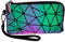 Sac à main holographique géométrique lumineux pour femme Chic élégant Couleur changeante Sac à bandoulière réfléchissant, Pochette, Taille unique
