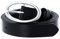 Marc O'Polo Damen Elly Gürtel, Black, 95